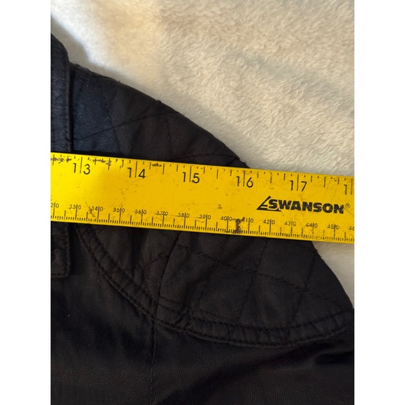 Converse One Star Moto Jacket L Black Zip Biker Style Quilted Shoulder Target - Picture 9 of 14